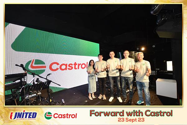 UAS unveils new Castrol logo here in Singapore