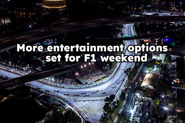 Singapore GP gets expanded entertainment lineup