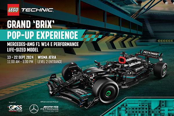 The LEGO Group brings pop-up to Wisma Atria for Formula One